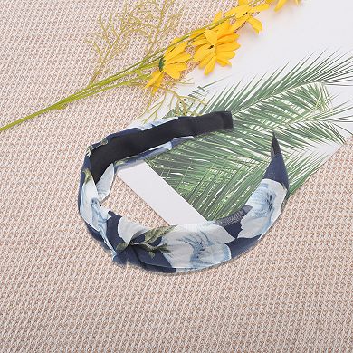 Fashion Hosta Flower Pattern Headbands for Women 1 Pc