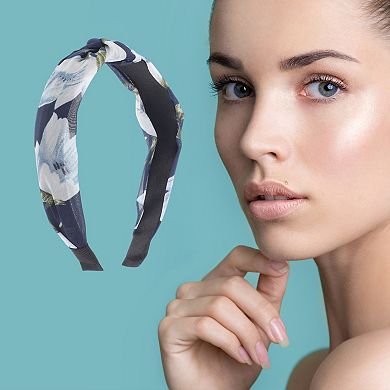Fashion Hosta Flower Pattern Headbands for Women 1 Pc