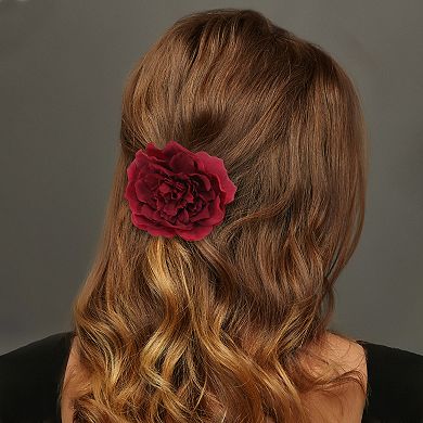 Artificial Flower Peony Hair Clip 2 Pcs