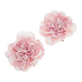 Artificial Flower Peony Hair Clip 2 pc