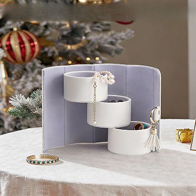 Travel Jewelry Organizer - Compact, Multi-Compartment, PU Leather