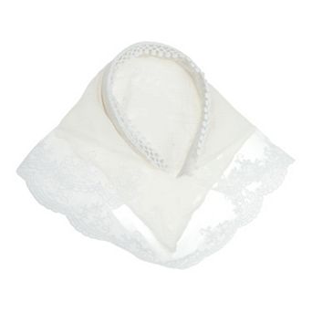 Plaid Lace Triangle Headband for Women 1 pc