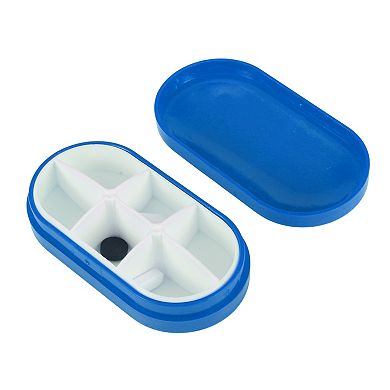 Portable 6 Grids Capsule Type Pill Case for Travel 1 Pc