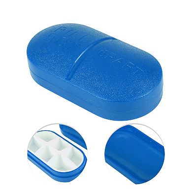 Portable 6 Grids Capsule Type Pill Case for Travel 1 Pc
