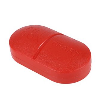Portable 6 Grids Capsule Type Pill Case for Travel 1 pc