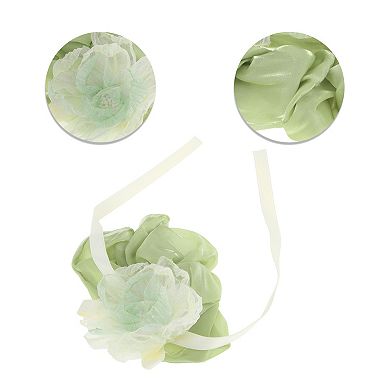 Elegant Bow Flower Hair Scrunchies Hair Ties 1 Pc
