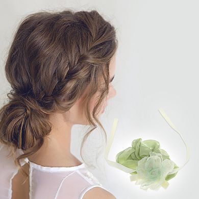 Elegant Bow Flower Hair Scrunchies Hair Ties 1 Pc