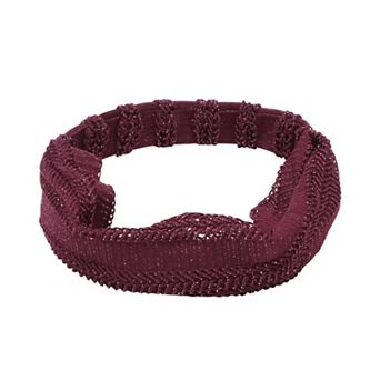 Knitted Hollow Wide Headband for Women 1 pc