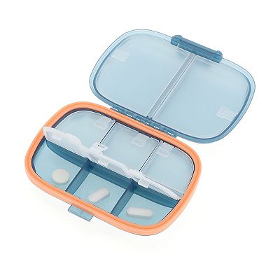8 Grids Double Layers Pill Box for Travel 1 Pc