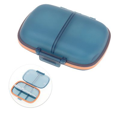 8 Grids Double Layers Pill Box for Travel 1 Pc