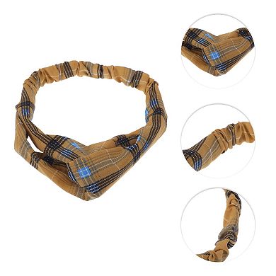 Fashionable Cross Elastic Hairband for Women 1 Pc