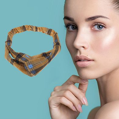Fashionable Cross Elastic Hairband for Women 1 Pc