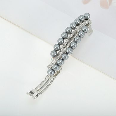 Grace Pearl Siren Eye Spring Clip Hair Clips 1 Pc