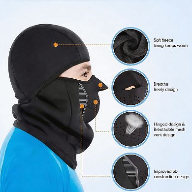3D Design Breathable Ski Mask - 5 Ways to Wear