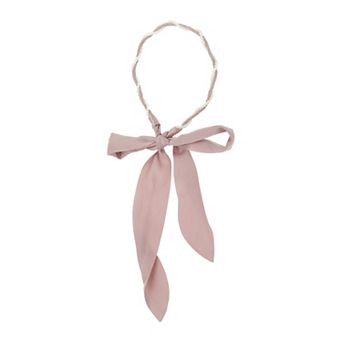 Faux Pearl Satin Headband for Women 1 pc