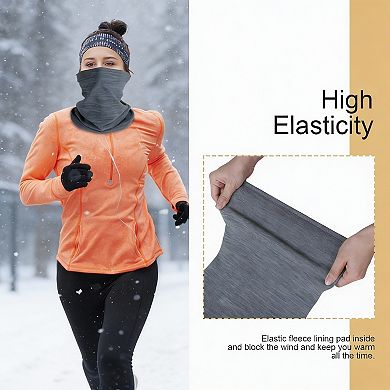 2 Pack Winter Neck Gaiter Face Mask, Soft Polyester, Multi-functional, Breathable