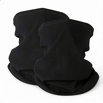 2 Pack Winter Neck Gaiter Face Mask, Soft Polyester, Multi-functional, Breathable