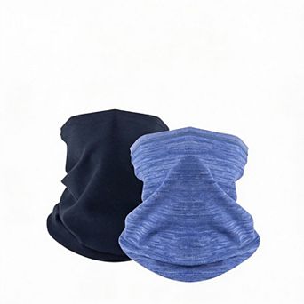 2 Pack Winter Neck Gaiter Face Mask, Soft Polyester, Multi-functional, Breathable