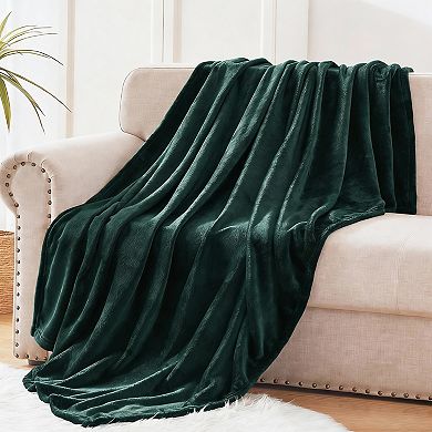 Soft Polyester Fleece Throw Blanket - All Season Use - 50x70 Inches