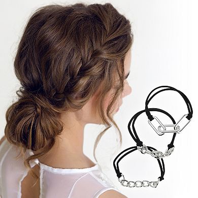 Elegant Bracelet Scrunchies Hair Elastic Band 3 Pcs