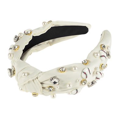 Faux Diamond Pearl Headband for Women 1 Pc