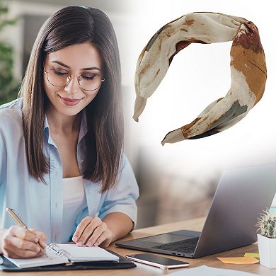Wide Tie Tie-dye Headbands for Women 1 Pc
