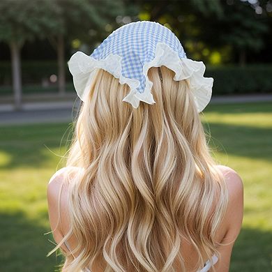 Plaid Triangle Headband for Women 1 Pc