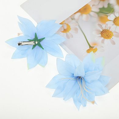 Artificial Flower Hair Clip 2 Pcs