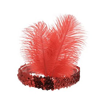 Feathers Sequins Headbands for Women 1 pc