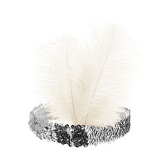 Feathers Sequins Headbands for Women 1 pc