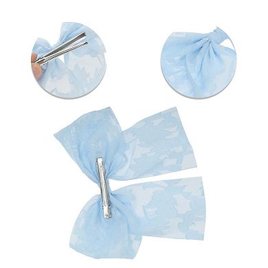 Elegant Flower Bow Ribbon Hair Clips 1 Pc