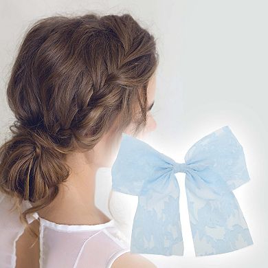 Elegant Flower Bow Ribbon Hair Clips 1 Pc