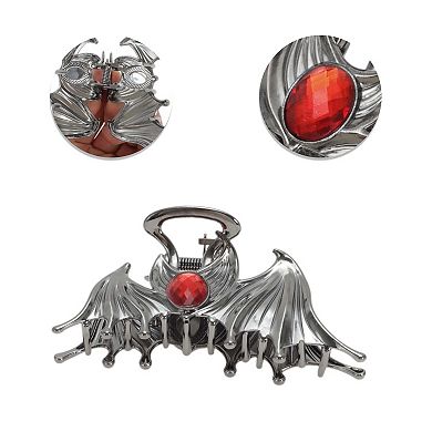 Elegant Ruby Inlaid Animal Hair Clips 1 Pc