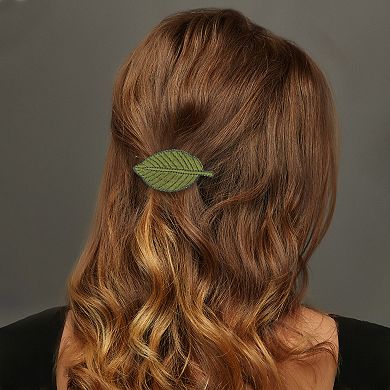Embroidery Leaves Midsummer Hair Clip 2 Pcs
