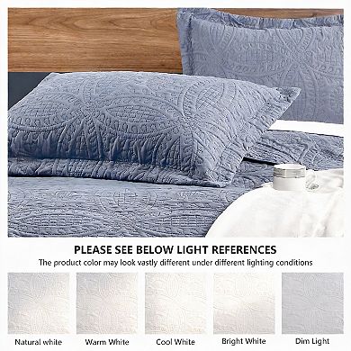 Soft Polyester Quilt Set - 3 Piece - All Season