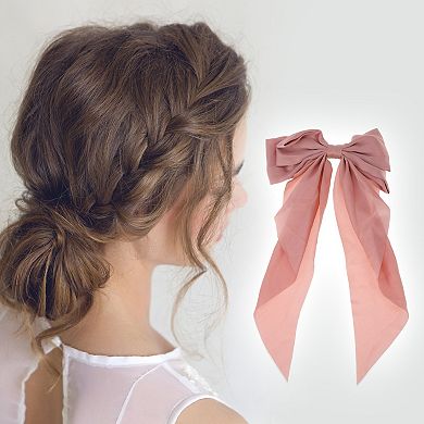 Bow Ribbon French Barrette Hair Clips for Home 1 Pc