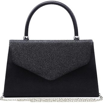 AKSZRI Women's Evening Clutch - Frosted Glitter Handbag for Wedding, Party & Prom