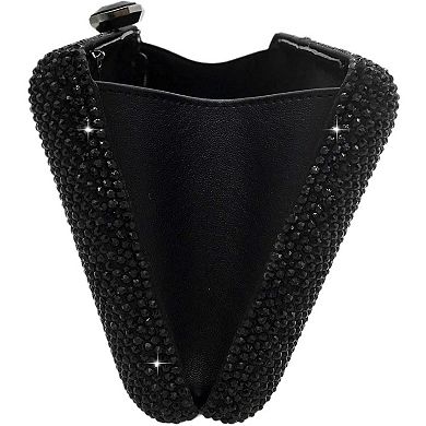 AKSZRI Women's Crystal Box Clutch - Rhinestone Mini Evening Bag for Formal Wedding & Party