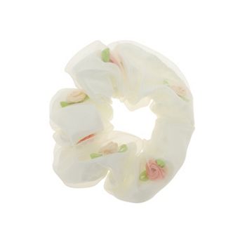 Elegant Flower Scrunchies Hair Elastic Band 1 pc
