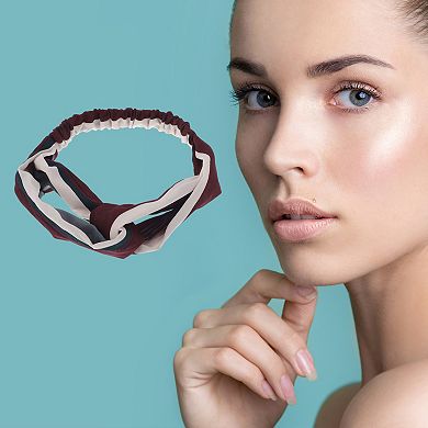 Fashion Pinstripe Pattern Cross Elastic Hairband for Women 1Pc