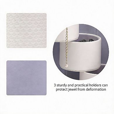 Travel Jewelry Organizer - Compact, Multi-Compartment, PU Leather