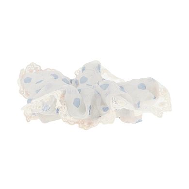Polka Dot Lace Scrunchie 1 Pc
