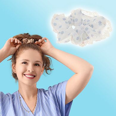 Polka Dot Lace Scrunchie 1 Pc