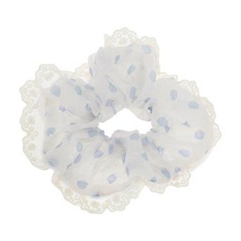 Polka Dot Lace Scrunchie 1 pc