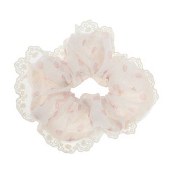 Polka Dot Lace Scrunchie 1 pc