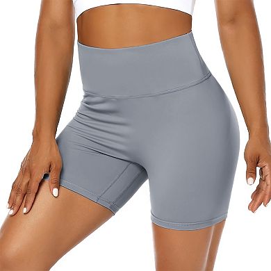 Women'S Tummy Control High Waist Yoga Shorts