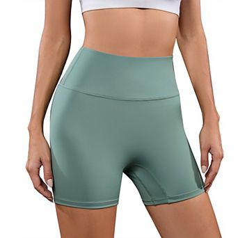 Women'S Tummy Control High Waist Yoga Shorts