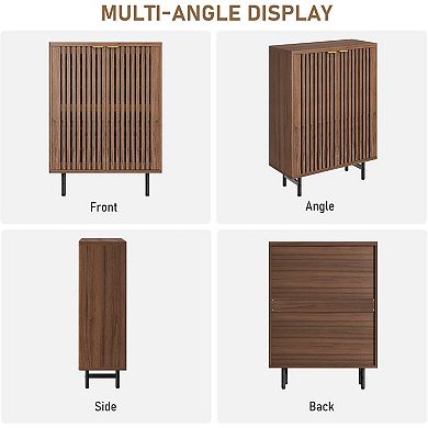 6-Tier Shoe Cabinet , Shoe Storage Organizer for 24 Pairs,Hidden Entryway Storage Cabine