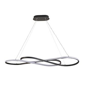 ELEMENT ACE Modern Infinity Design LED Pendant Light Fixture Adjustable Height