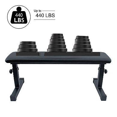 ELEMENT ACE Adjustable Flat Weight Bench for Home Fitness Strength Training